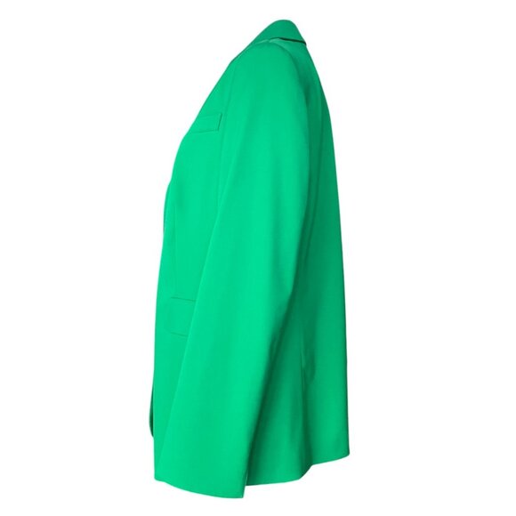Akris Punto Emerald Wool Statement Blazer – Size 12 – Luxury Collector Piece - Picture 3 of 10
